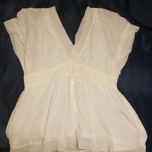 Nine west white cotton top-14